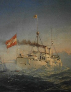 SMS Kaiserin Elisabeth by Alexander Kircher (now in HGM Wien)